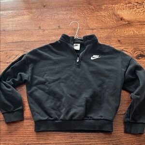 Nike Black Half-Zip Crew Sweatshirt (youth large)